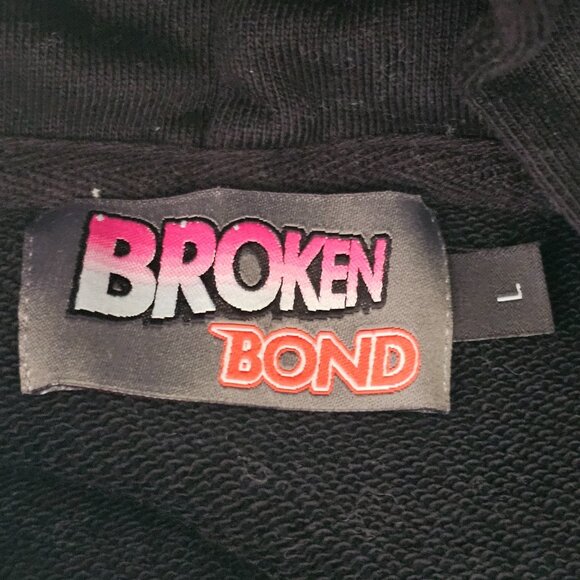 JoJos Bizarre Adventure Jolyne Cujoh Hoodie L Black Broken Bond Graphic - Picture 4 of 11